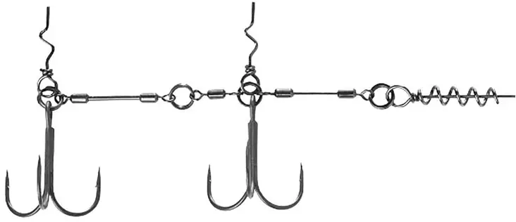 BKK Chain-21 Stinger Rig - Jiggkrokar - 6941780952537 - 1