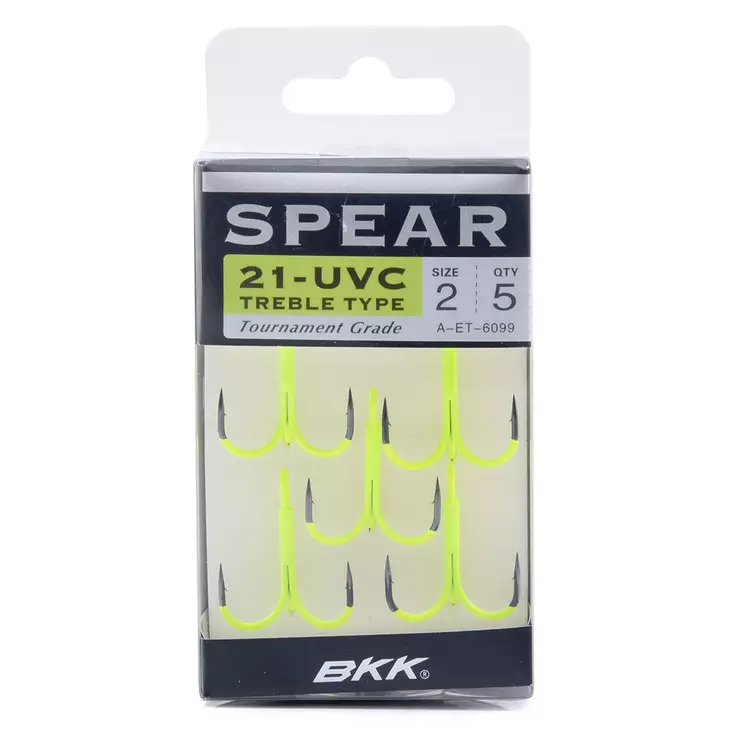 BKK Spear-21 UVC Treble Fl. Chartreuse - Krokar - 6941780919387 - 1