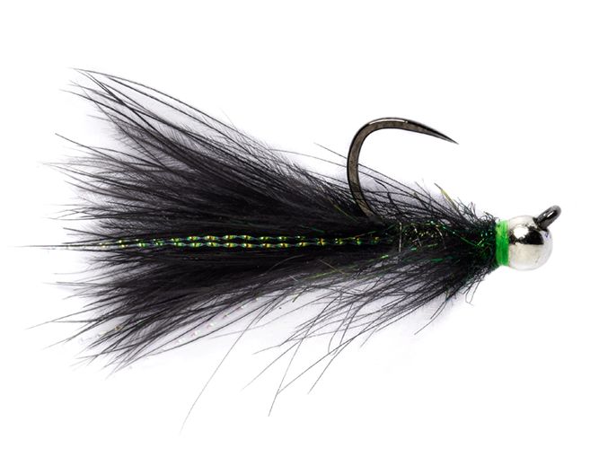 CDC Jig Streamer Black Barbless - Streamers och leech - 5054302059797 - 1