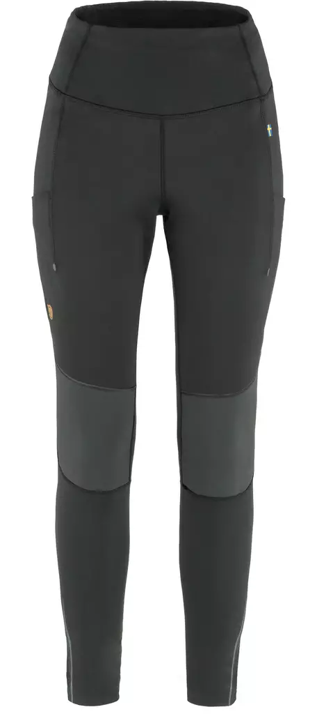 Fjällräven Abisko Värm Trekking Tights Black- Iron Gray - Dam jaktbyxor - 7323450786977 - 1