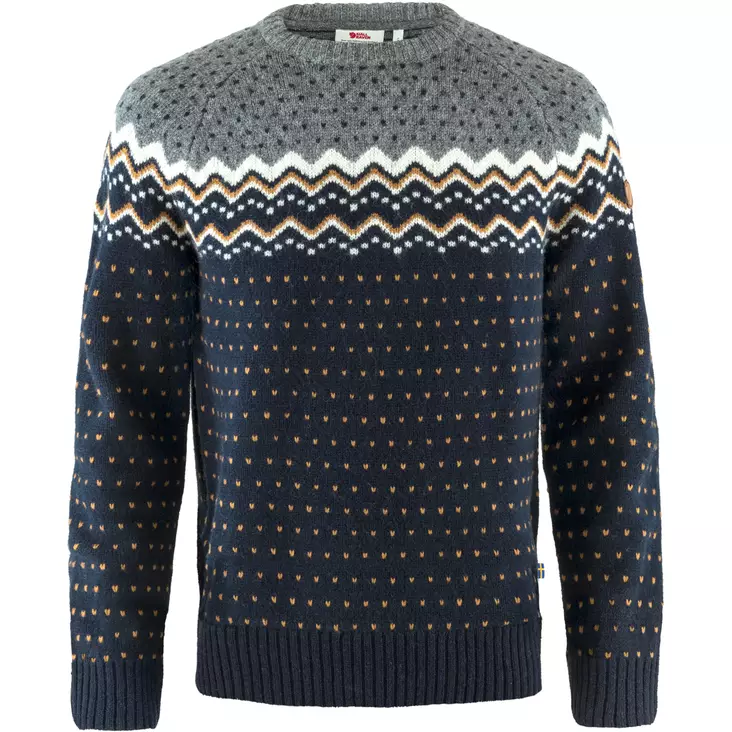 Fjällräven Övik Knit Sweater M Dark Navy - Skjortor - 7323450649937 - 1