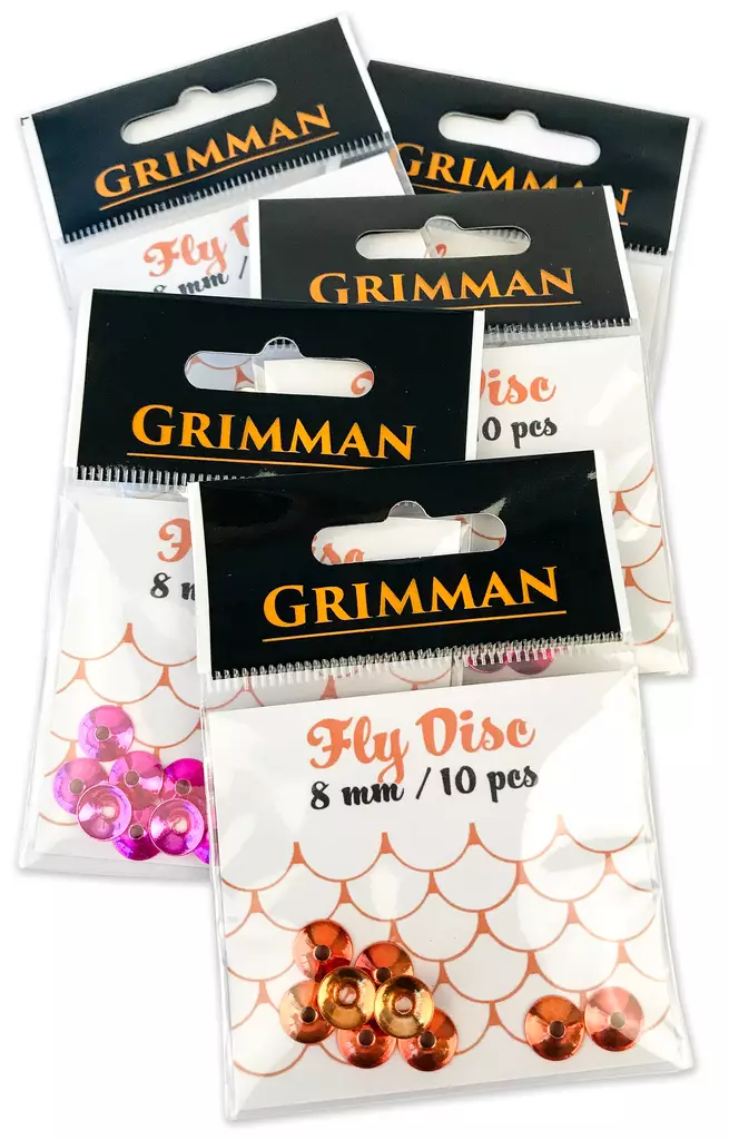 Grimman Fly Disc 8mm 10pcs - Coneheads och övriga huvud - 11808027 - 1