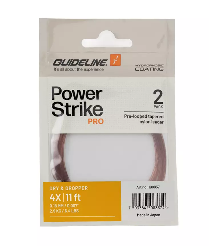 Guideline Power Strike PRO Dry & Dropper 11ft - Taperade Nylon -tafsar - 7033841088367 - 1