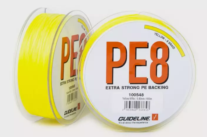 Guideline Xstream PE Backing 60lb 300m Yellow - Flätade - 7033840137677 - 1