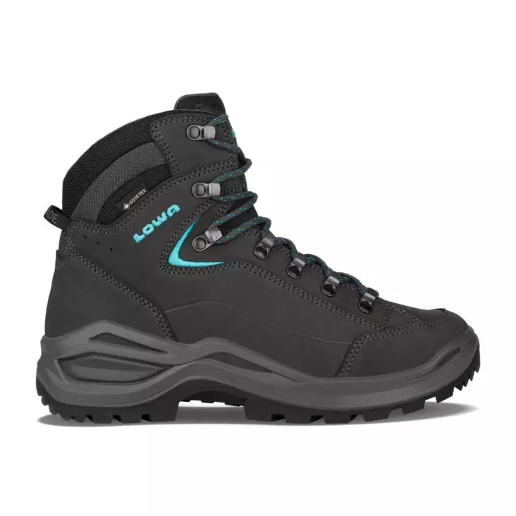 Lowa Renegade EVO GTX MID Ws Asphalt/Turquoise - Vandringskängor - 4063606614077 - 1