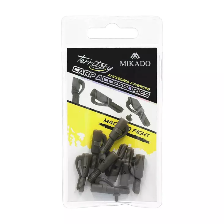 Mikado Safety Lead Clip with Pin Dark Green - Lead clip-system - 5900637680697 - 1