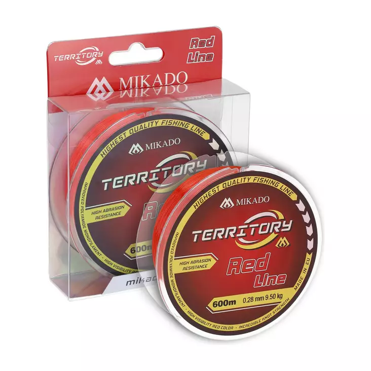 Mikado Territory Red 600m - Monofila linor - 5900637806387 - 1