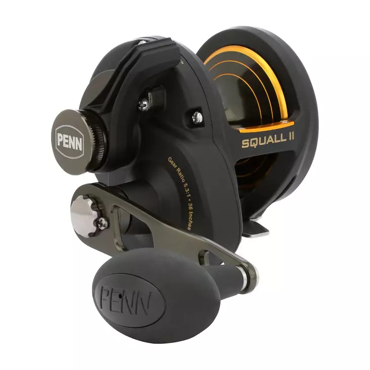 Penn Squall II Lever Drag 25N - Trolling- & spakbromsrullar - 031324290747 - 1