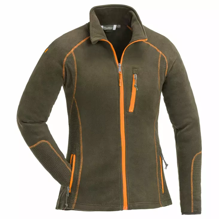 Pinewood Micco Fleece Jkt W D.Olive - Jägartröjor - 7331090288577 - 1