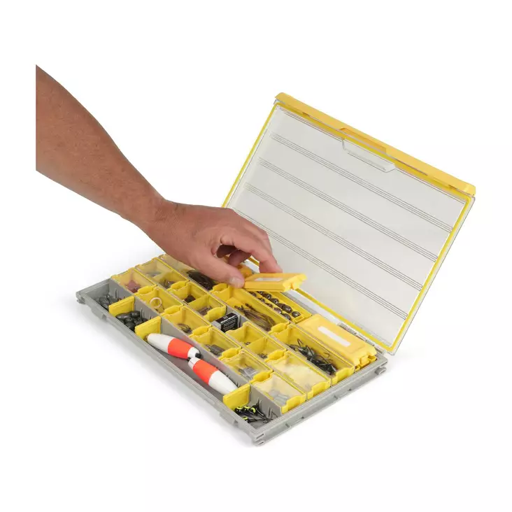 Plano Edge Terminal Box 3700 Grey/Yellow - Tackelboxar, riggboxar & påsar - 024099010467 - 1