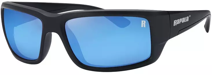 Rapala Amberjack Matte Black Blue Mirror - Plastlinser - 022677381237 - 1