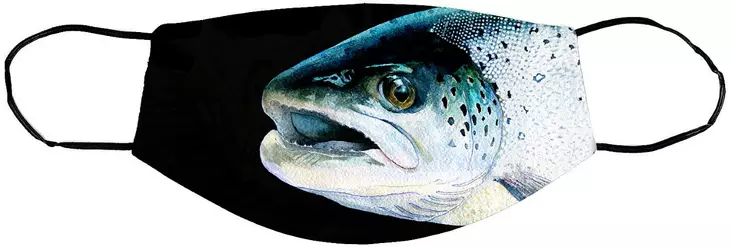 Sakke Yrjölä Brown trout Cloth face mask - Trycksaker - 6430048501247 - 1