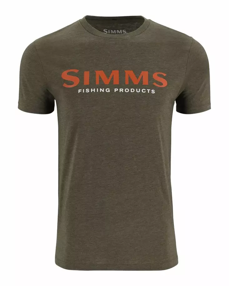 Simms Logo T-Shirt Loden Heather - T-shirts herr - 694264654927 - 1