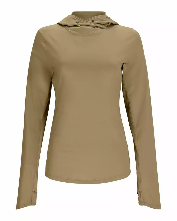 Simms Womens BugStopper SolarFlex Hoody Bay Leaf - Huvtröjor - 694264649817 - 1