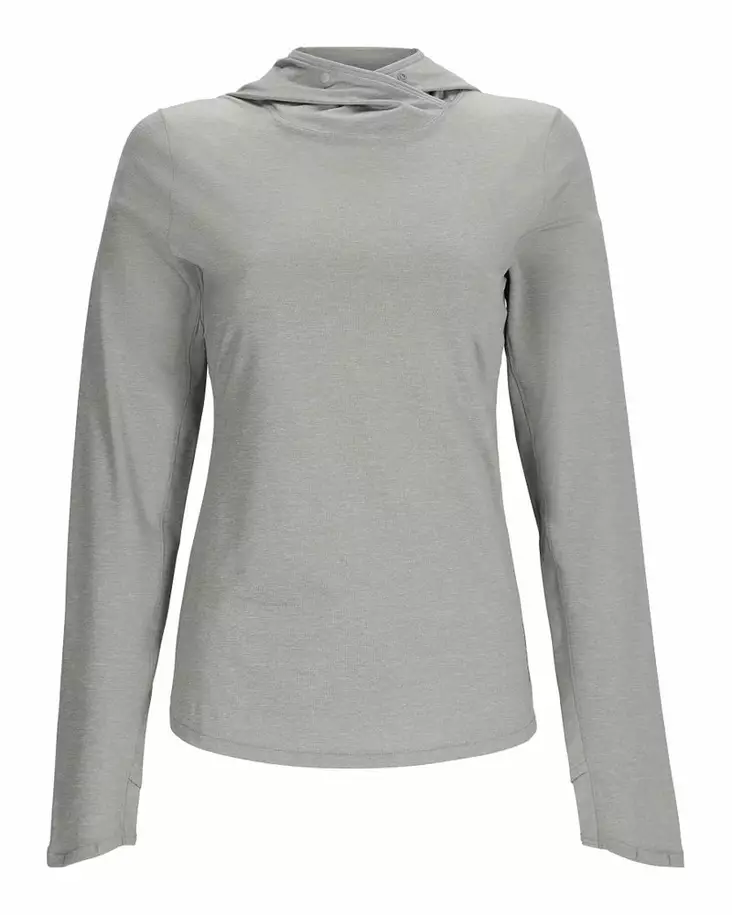 Simms Women's SolarFlex Hoody Cinder Heather - Huvtröjor - 694264641767 - 2