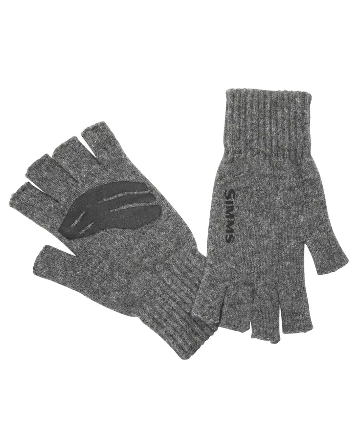 Simms Wool Half Finger Glove Steel - Handskar - 694264548417 - 1