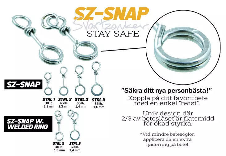 Svartzonker Snap 10kpl - Lås & lekande - 7340031012577 - 1