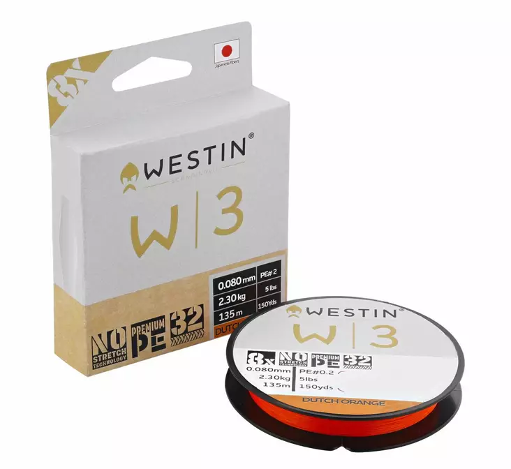 Westin W3 8 Braided Dutch Orange - Flätlinor - 5707549492437 - 1