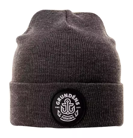 Grundens Watchhouse Beanie Anchor Black Heather - Mössor - 0840316314558 - 1