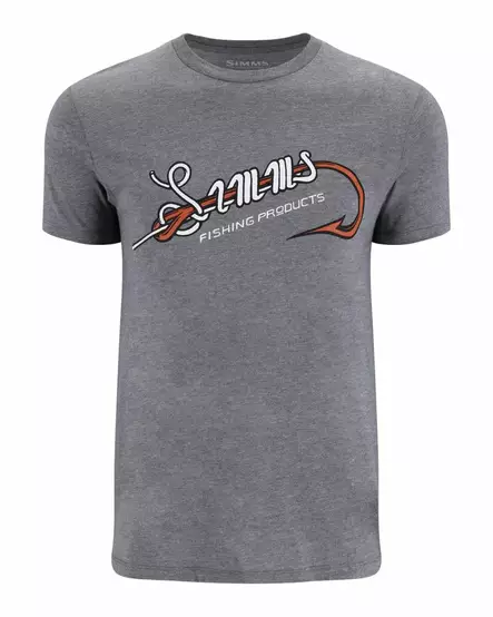 Simms Simms Hook & Loop T-Shirt Athletic Heather - T-shirts herr - 694264660928 - 2