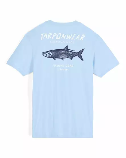 Simms Tarponwear T-Shirt Sky Blue - T-shirts herr - 694264699768 - 2