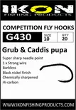 Ikon G430 Barbless Grub & Caddis Pupa - Hullinglösa - 6430077070028 - 1