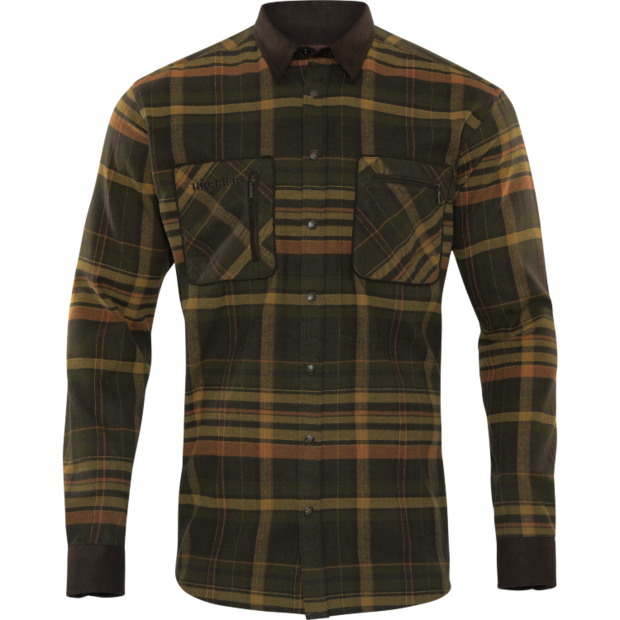 Härkila Pajala Shirt Green/Brown - Jägartröjor - 5714733546418 - 2