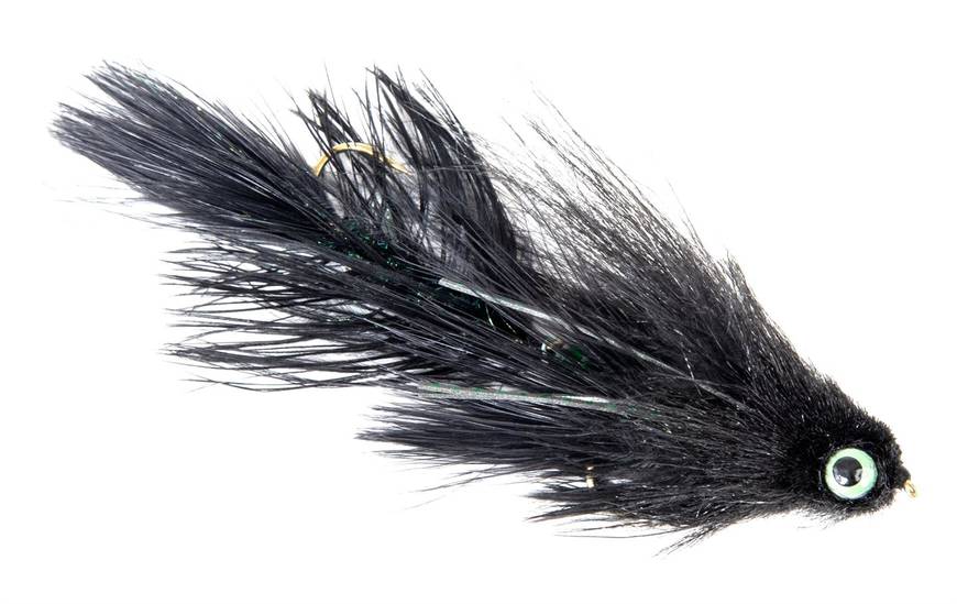 Double Gonga Black #4x4 - Streamers och leech - 52857614558 - 1