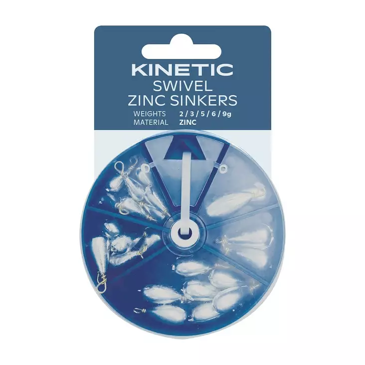 Kinetic Swivel Zinc Sinkers Assortment - Blyhagel & stylsänken - 5707461302388 - 1