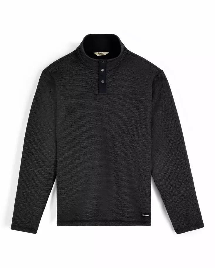 Simms Harbour Sweater Black Heather - Skjortor - 694264698228 - 2