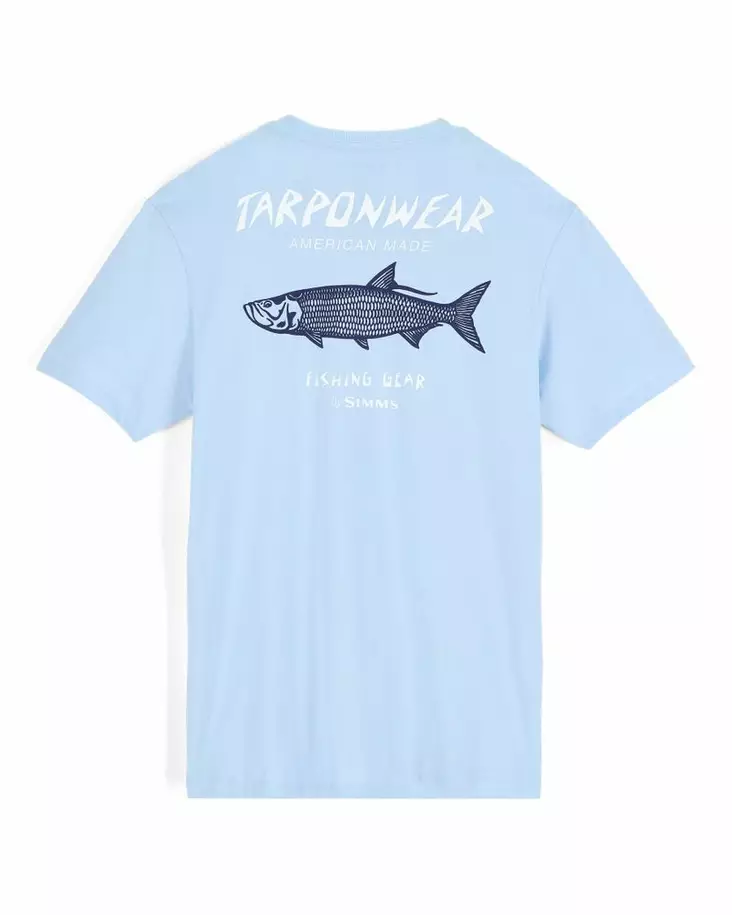 Simms Tarponwear T-Shirt Sky Blue - T-shirts herr - 694264699768 - 2