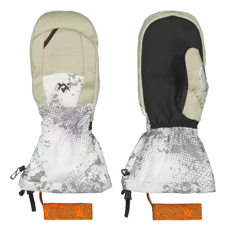 Alaska Tundra Mitten Blur Snow - Jägarhanskar - 6438347055218 - 1