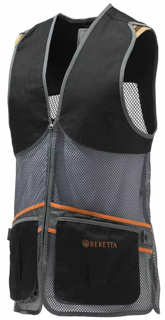 Beretta Full Mesh Shooting Vest Black Grey - Skyttenvästar - 8051832315758 - 1