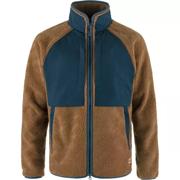 Fjällräven Vardag Pile Jacket M Chestnut-Navy - Mellanjackor - 7323450913168 - 1