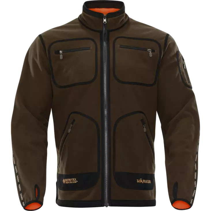 Härkila Kamko Fleece Hunting Green/ Orange Blaze - Herrarnas jaktjackor - 5707335340188 - 1