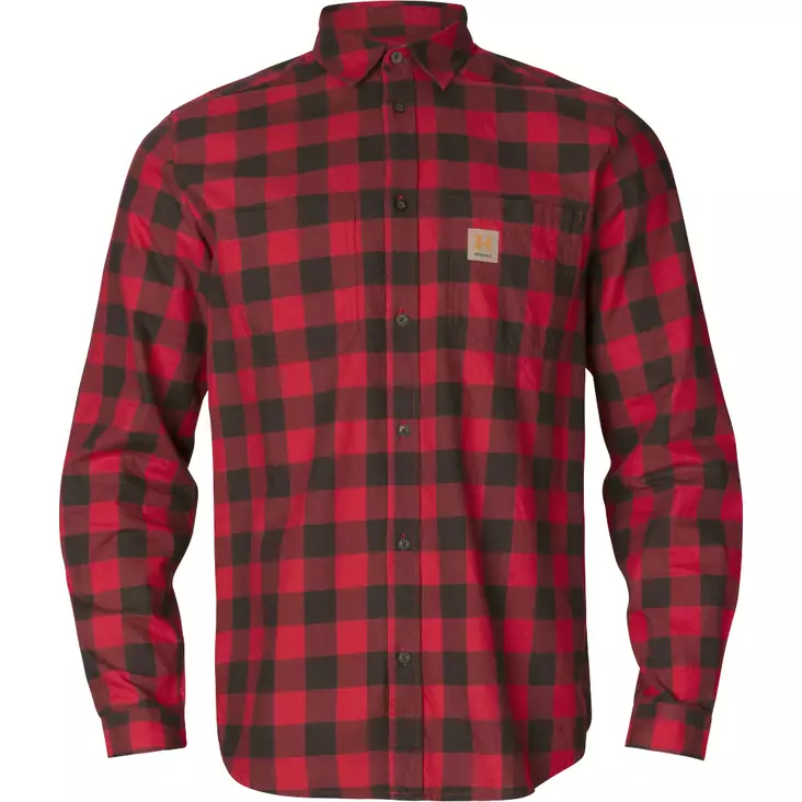 Härkila Scandinavian L/S Shirt Red Check - Jägartröjor - 5714733640468 - 1