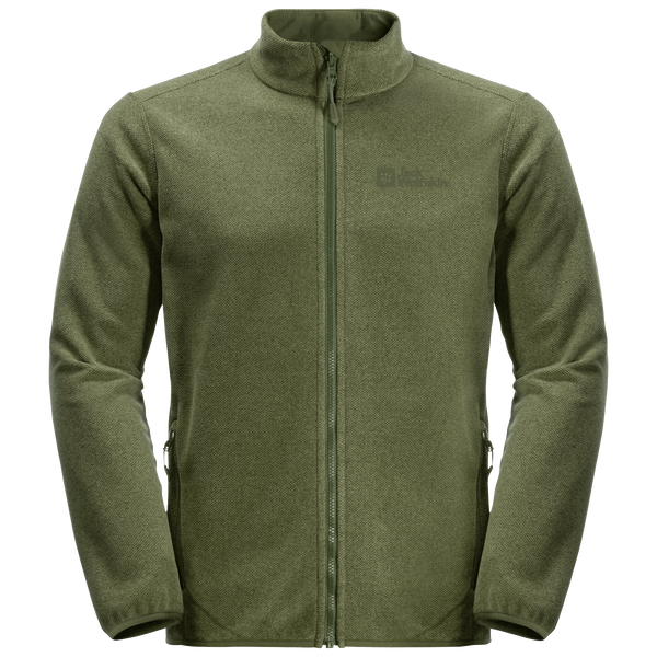 Jack Wolfskin Mens Skywind Full-Zip Jacket Greenwood - Mellanjackor - 4064993552058 - 1