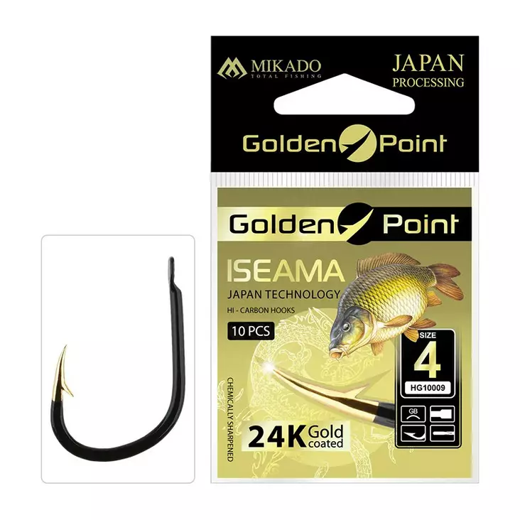 Mikado Golden Point Iseama - Öglekrokar & spadkrokar - 5900637618188 - 1