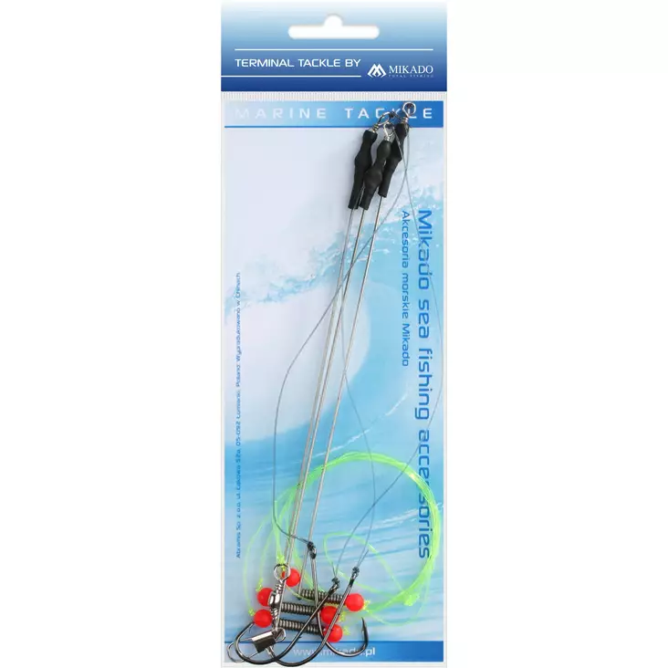 Mikado Steel Boom Rig with Swivel 2/0 - Riggar för bottenfiske & torsk - 5900637138488 - 1