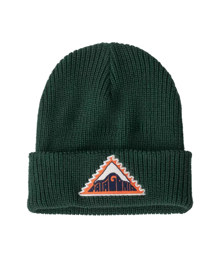 Patagonia Kids Logo Beanie Driftways Patch Cascade Green - Kepsar - 198077432838 - 1