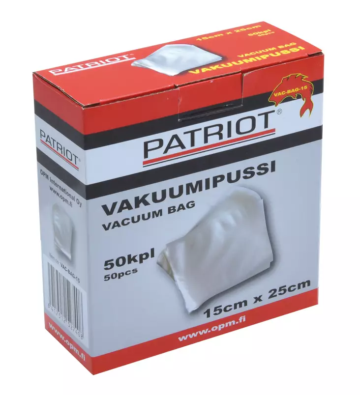 Patriot Vacuum Bag 25cm*35cm - Vakuummaskiner och -tillbehör - 6417512527422 - 1