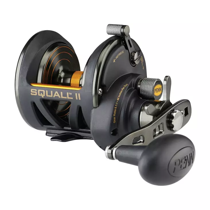 Penn Squall II Star Drag 25N LH - Trolling- & spakbromsrullar - 031324174818 - 1