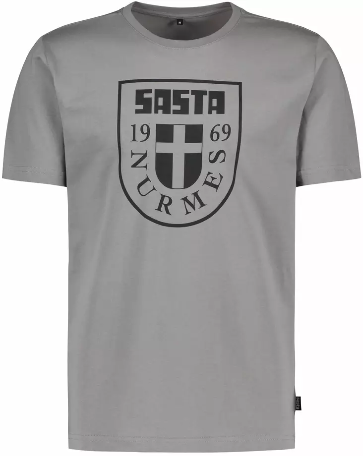 Sasta Nurmes Flag T-Shirt Mid Grey - T-shirts herr - 6419619259138 - 1