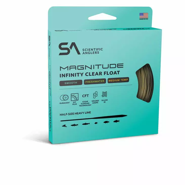 Scientific Anglers Magnitude Smooth Infinity Buckskin/Clear Head - Flytlinor - 840309145428 - 2