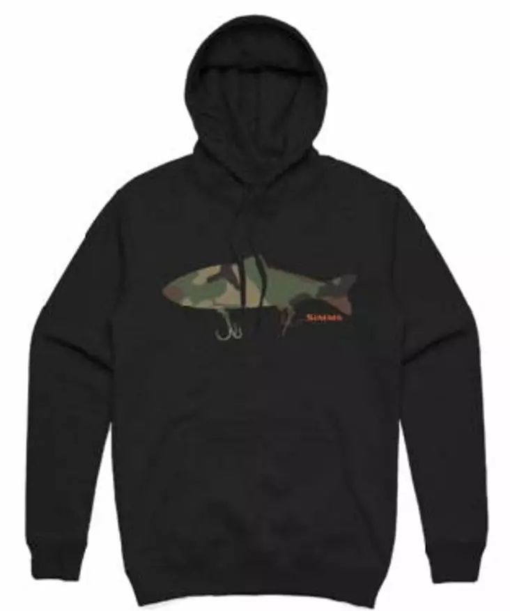 Simms Bass Destruction Hoody Black - Huvtröjor - 694264552698 - 1