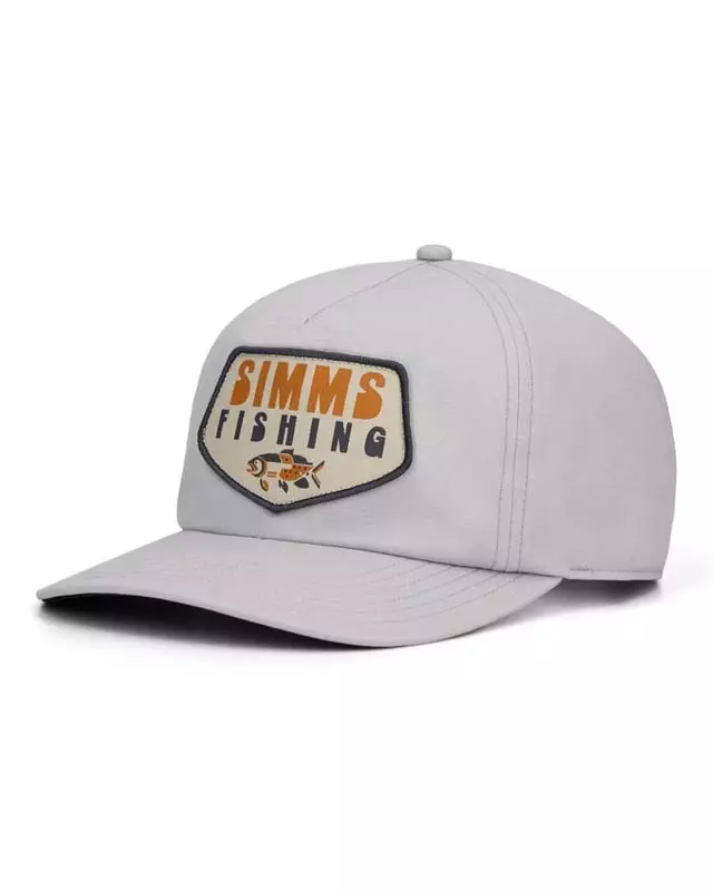 Simms Double Haul Cap Overcast Abstract Bass - Kepsar - 694264709818 - 1