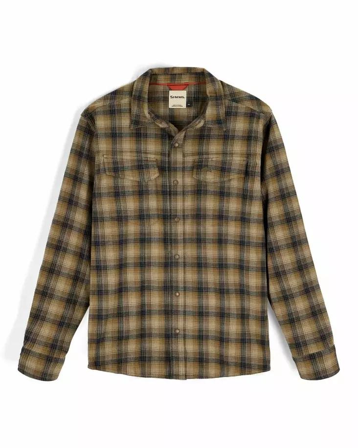 Simms Gallatin Flannel Shirt Kennebec Plaid: Stone - Skjortor - 694264694268 - 2