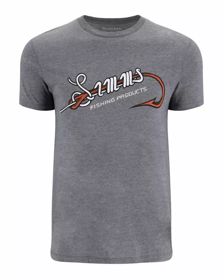Simms Simms Hook & Loop T-Shirt Athletic Heather - T-shirts herr - 694264660928 - 1