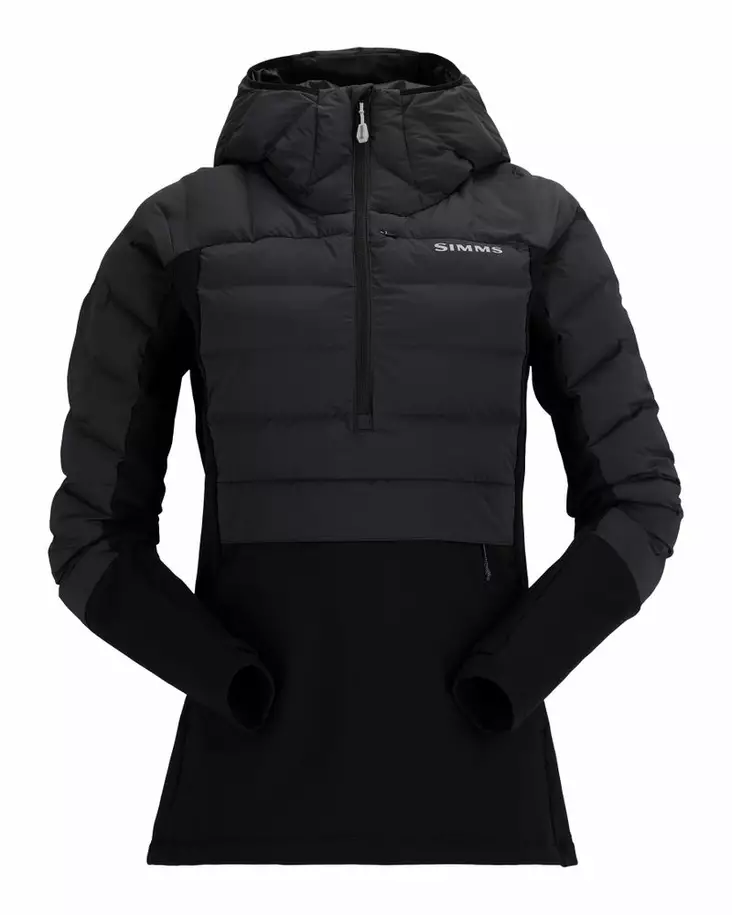 Simms Women's ExStream Pull-Over Hoody Black - Mellanjackor - 694264686348 - 2