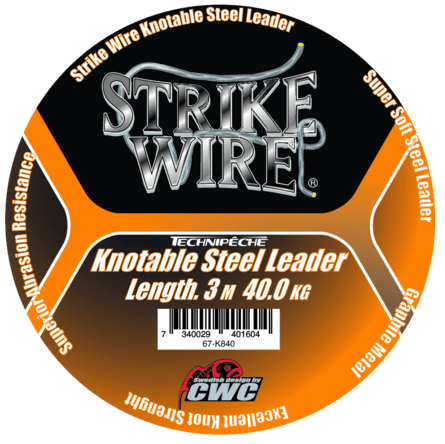 Strike Wire Knottable Steel Leader 20kg - Tafsmaterial - 7340029401598 - 1